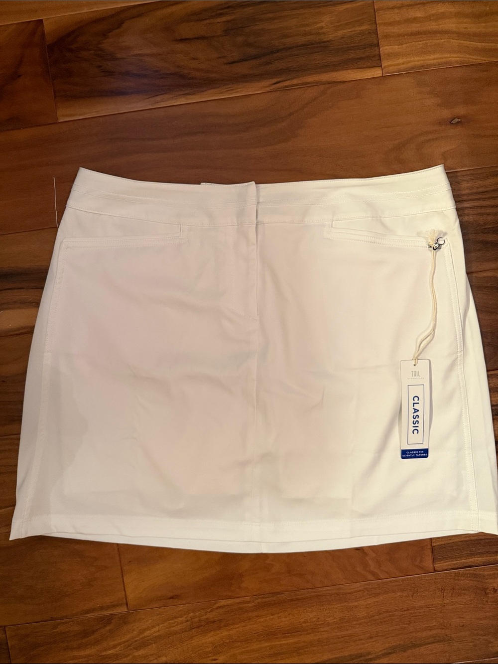 Tail White A-line Skort for Casual Resort Wear